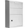 Barska Large Wall Mount Drop Box Secure Locking Cabinet Key Lock Mailbox