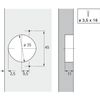 Hettich 6878464096 Special Hinge Optimize Plus 4 FM, Multicolor