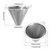sourcing map Pour Over Coffee Dripper, 300 Mesh 113mm Diameter Reusable Coffee Filter Maker