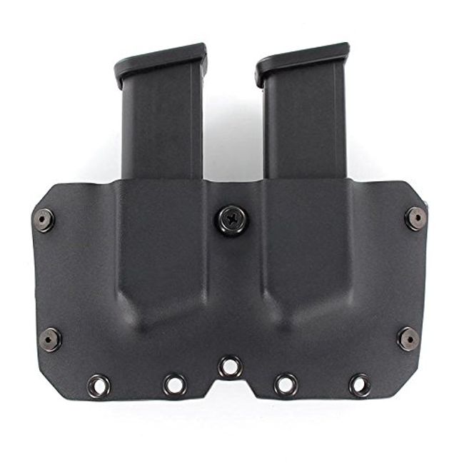 OWB Double MAG Holster - Black (Left-Hand - Bullets Forward, FN FNX 45)