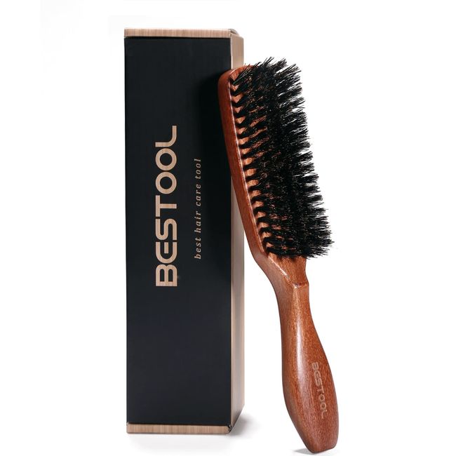 BESTOOL Hair Brush, Boar Bristle Brush For Women Men, for Detangling & Styling, Natural Bristle Brush For Thin, Fine Hair