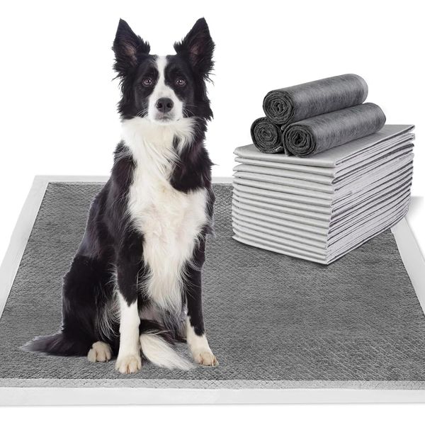 Dog Pee Pads Extra Large 28" X 34", 18 Count, Charcoal Puppy Pads XL, Potty Pet