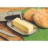 Fox Run Stainless Steel Double Covered Butter Dish, 7.5"