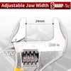 Sharp-tec 4 inch Adjustable Spanner, 24 mm Wide Jaw Opening Adjustable Wrench, 100 mm Plumbing Tools Set for Plumbers