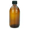 mikken 2 Brown Glass Bottles 500 ml with Screw Cap