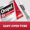 Orajel 3X for Toothache & Gum Pain: Maximum Gel Tube 0.42oz - From #1 Oral Pain Relief Brand - Orajel for Instant Pain Relief