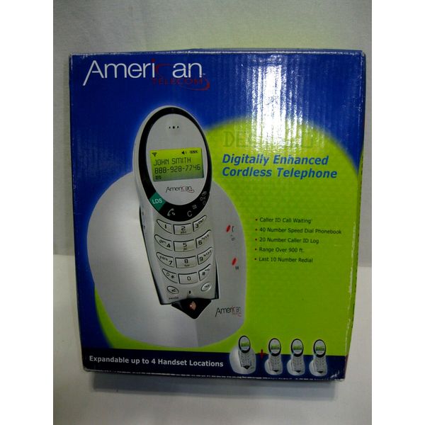 American Telecom DECT 6.0 Cordless Phone Caller ID  Silver