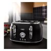 Tower Renaissance 4 Slice Toaster Black
