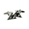 Triathlon - Swimming Running Cycling Design Cufflinks Presented in a Cufflink Box
