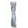 White Elastic 3mm Cord String Flat Stretch Latex Braided Sewing Elasticated Mask Band Strap (3 Metres)