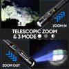 Super-Bright 990000LM LED Tactical Flashlight Zoom Torch w/ Rechargeable