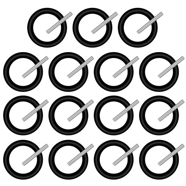 Fuyamp 80 Pcs Replacement Pin and O-Ring,4mm Impact Ring and 3x25mm Socket Pins for 1/2" Impact Socket Scaffolders for Impact Wrench, Pressure Washer (20 Pairs)