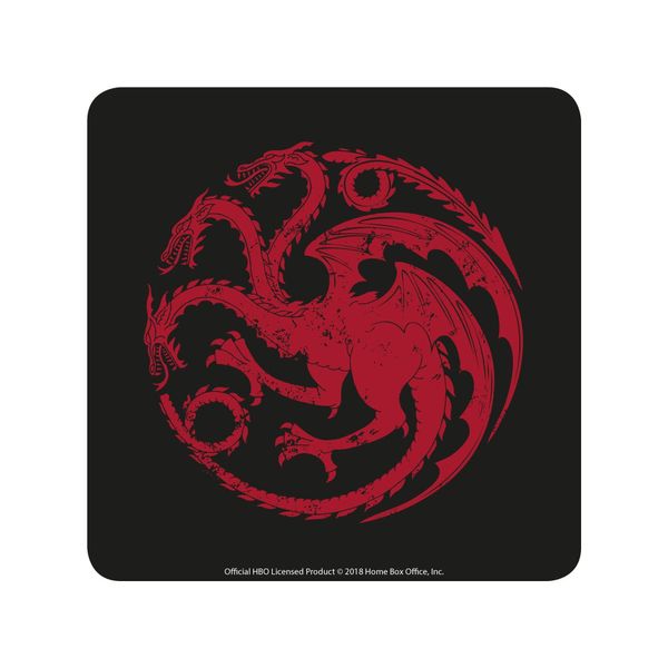 Game of Thrones Coaster Targaryen Case (6) Half Moon Glasses Coasters