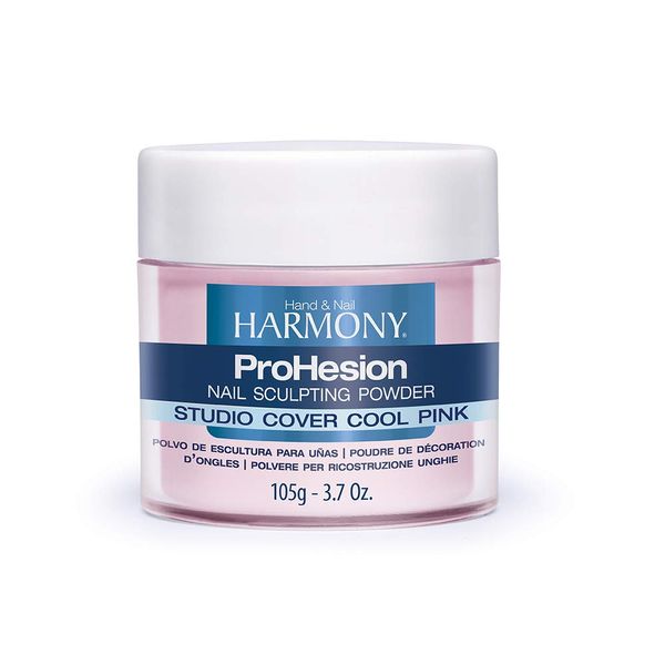 Hand & Nail Harmony ProHesion Nail Sculpting Powder Studio Cover Cool Pink, Acrylic Nail Tips, Nail Acrylic Powder, Nail Tips, 3.7 oz.