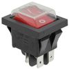 Carpet Cleaning Machine Red Illuminated Rocker Switch STDP With Splash Cover