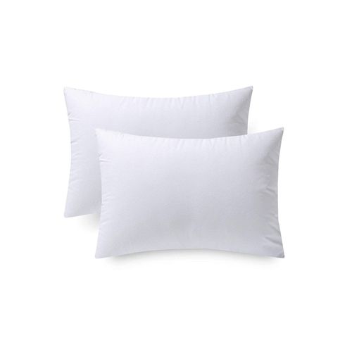 Nod Off Pack of 2 Cushion Inner Pads - 12” x 20” (30cm x 50cm) Hollowfibre Stuffed Square Cushion Insert - Hypoallergenic Bounce Back Decorative Cushion for Sofa, Bed, & Outdoor