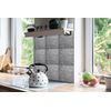 9pcs 11,8”x11,8” Self-adhesive Tiles Stickers Kitchen Set Concrete Floor