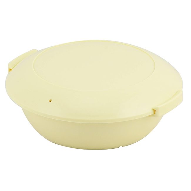 Pearl Metal CC-1145 Microwave Cooker, Milky Yellow, Lentin, COOK ONE ROCO