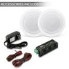 Dual 8’’ Bluetooth Ceiling / Wall Speakers, 2-Way Flush Mount Home Speaker Pair
