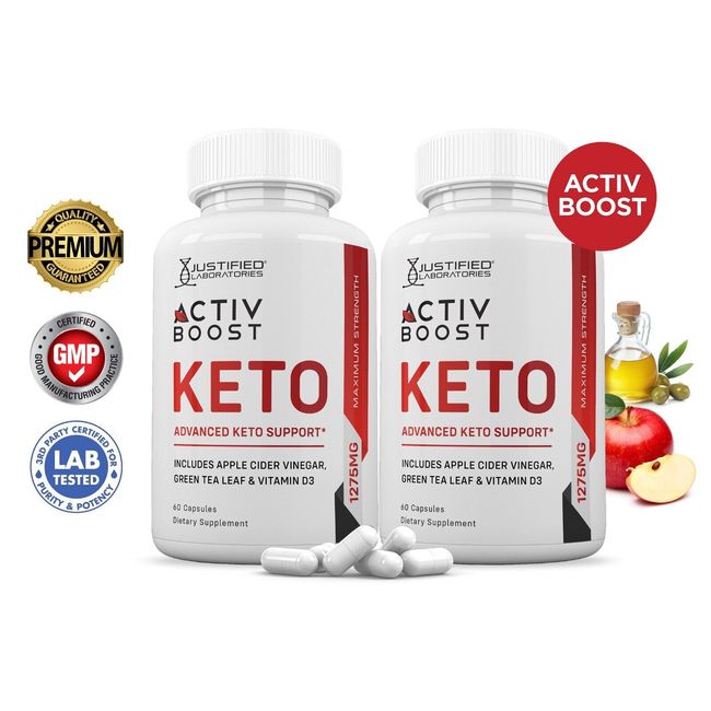 Activboost Activ Boost Keto Pills 1275 MG Stronger Than Gummies 2 Bottles