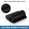 A ABSOPRO Universal Shift Pedal Shells Anti-Slip Shifter Protector Pads Rubber Black 1 Set