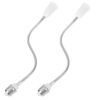 E26/E27 Light Socket Extender Adapter, 24 inches/60 cm Adjustable Bendable Rotation, Heat-Resistant E26 Base, Flexible Gooseneck Adjustable,Light Socket Extension Outlet Adapter (2 Pack)