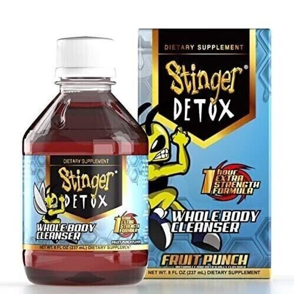 Stinger Detox Whole Body Cleanser 1 Hour Extra Strength – Fruit Punch - 8 OZ