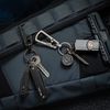 KeyUnity Titanium Carabiner Keychain Clip, Quick Release EDC Key Holder Organizer with Key Ring (KM04SW)