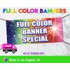 48" x48" Custom Premium Vinyl Banner 13oz Full Color - Free Basic Design Include