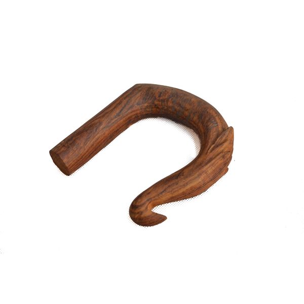 Carved Wooden Walking Stick Handle Full Turned