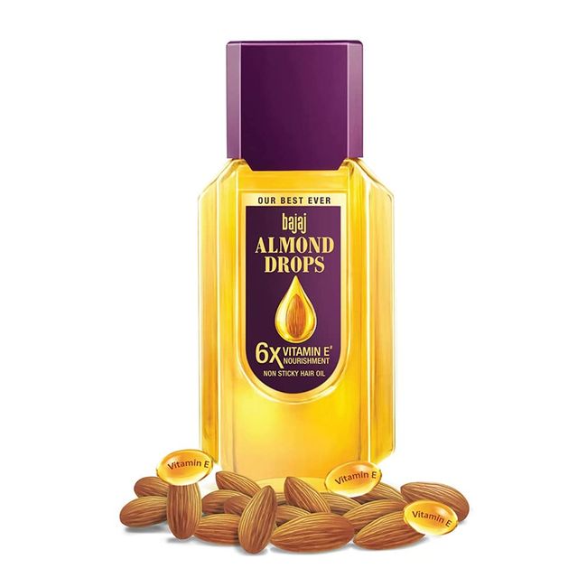 Bajaj Almond Drops Grows Fast Non Sticky Vitamin E Hair Oil 200ml