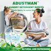 ADUSTMAN Laundry Detergent Sheets (Strips) 124 Loads 2 Pack Fresh Breeze Liquid-Less Technology