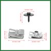 Motoforti 24pcs Engine Undertray Clips Screws Under Cover Splashguard Rivets Long-lasting