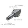 GlowShift Oil Pressure Sensor Thread Adapter for Chevy Small Block 305 350