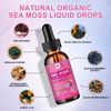 Organic Irish Sea Moss Liquid Drop with Burdock Root, Bladderwrack, Burdock Root