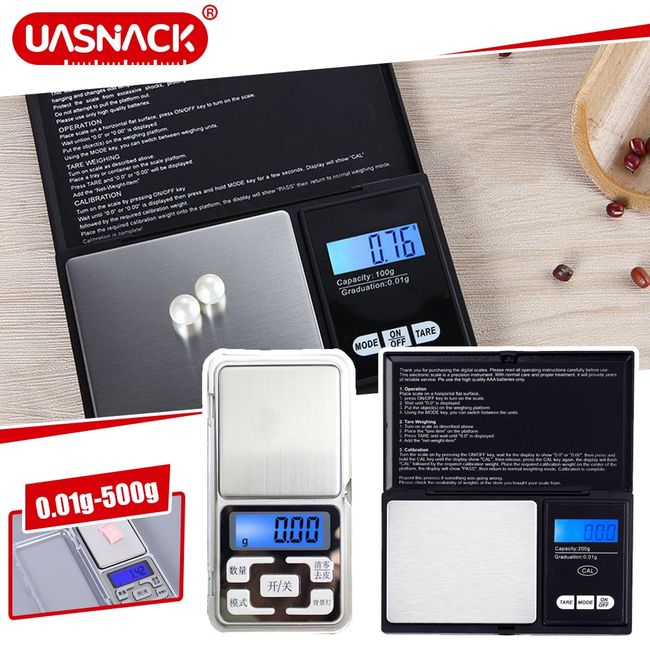 5pcs 500g x 0.01g Digital Kitchen Jewelry Scale Mini Electronic