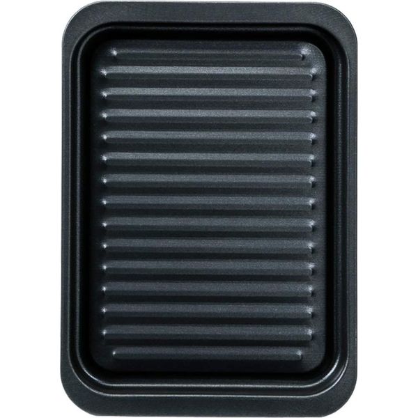 [Kawabata Takisaburo Shoten] Grill Pan, Made in Japan, Oven, Toaster, Deep, Square, Corrugated Grill, Grill, Cleaning, Square, Cookware, Camping, Iron, Rectangular