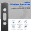 Presentation Clicker Pointer with Lanyard, 100 m Wireless Presenter Pointer for Presentations, 2.4 GHz USB PowerPoint Presentation Wireless Present Remote Control for Windows Mac