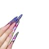 BeautyLeader 500PCS Adhesive Stiletto Nail Forms System for UV Gel Acrylic Nail Tips Extension (Red)