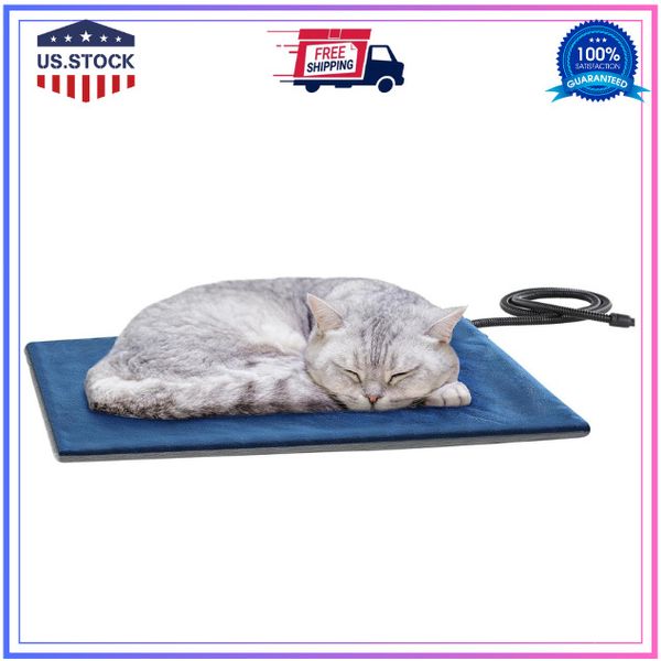 Pecute Pet Heating Pad for Dogs & Cats, Auto Temp Control, Waterproof, Washable