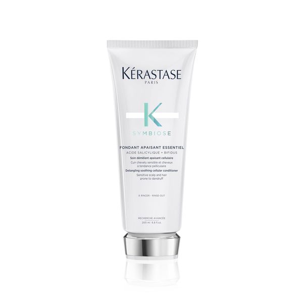 Kérastase Symbiose, Entwirrender Anti-Schuppen Conditioner, Spülung für empfindliche Kopfhaut, Ohne Sulfate und Silikone, Fondant Apaisant Essentiel, 200 ml