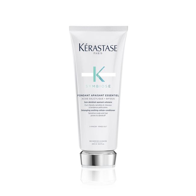 Kérastase Symbiose, Entwirrender Anti-Schuppen Conditioner, Spülung für empfindliche Kopfhaut, Ohne Sulfate und Silikone, Fondant Apaisant Essentiel, 200 ml