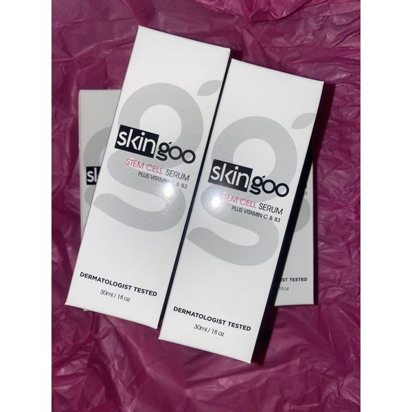 Unopened Skingoo Stem Cell Serum with Vitamin C & B3 Dermatologist Tested 30ml