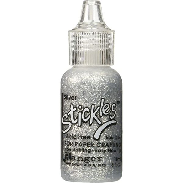 Stickles Glitter Glues Ranger Industries Stickles, Silver,.5 fl oz