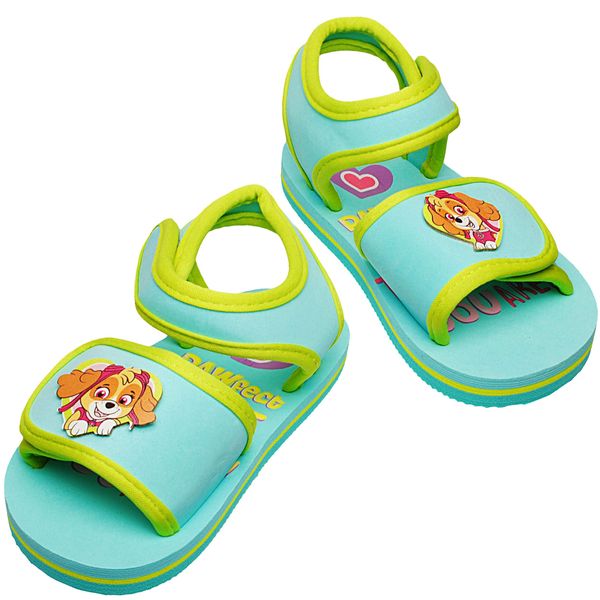 alles-meine.de GmbH Sandalen/Badeschuhe - Gr. 22/23 - Paw Patrool - Hunde - mit Klettverschluss/Fersen Riemchen - Aquaschuhe Antirutsch - Riemchensandalen Kinderschuhe - St..
