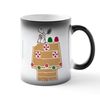 CafePress Snoopy Gingerbread House Snacking Ceramic Magic Mug Coffee, Tea Cup 11 oz