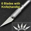 True Knife Set 6 Blades For Cricut Craft Tool Precision Control