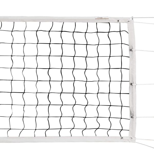 Champion Sports Official Volleyball Net Set, Olympic-Sized 32 x 3 ⅛ feet, 3mm Nylon Netting, for Tournament Play - Durable, Professional Volleyball Nets - Premium Volleyball Training Equipment