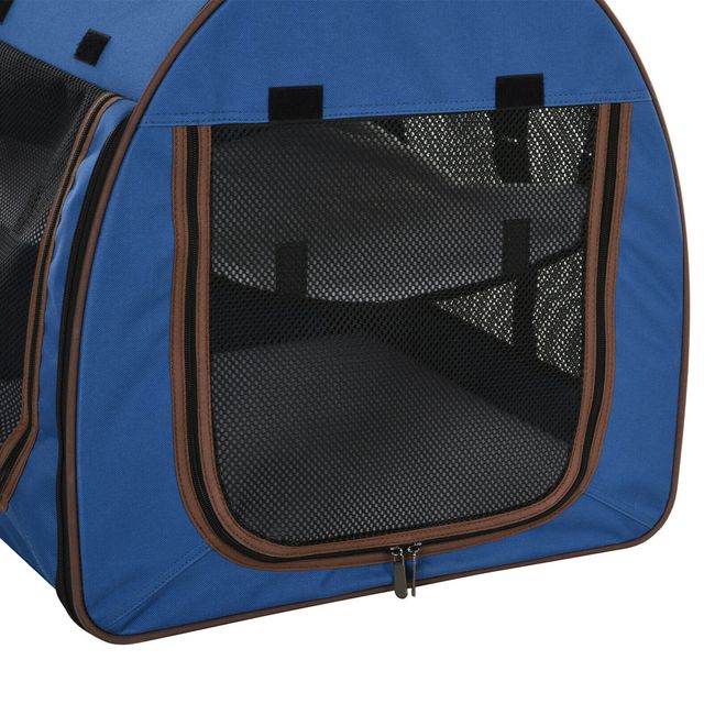 Large Portable Double Cat Pet Carrier Kennel Bag Oxford Travel Car