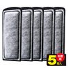 GEX AQUA FILTER Activated Carbon Slim Mat, 5 pcs, Replacement Filter Material, Slim Filter, Silent Flow Slim